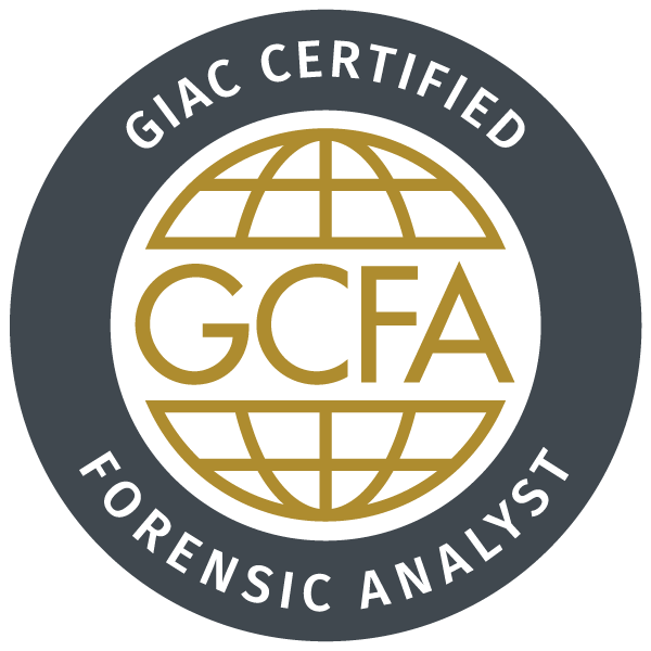 GCFA – GIAC Certified Forensic Analyst